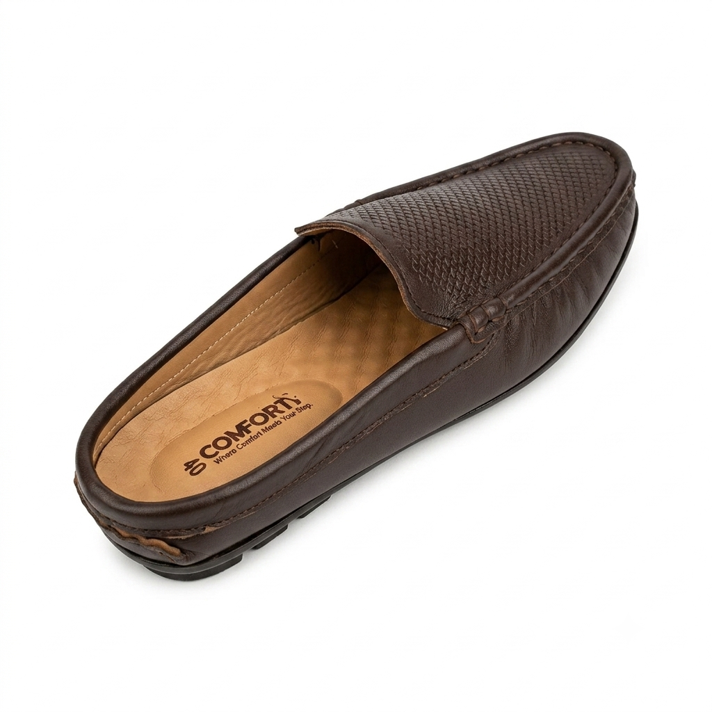 Genuine Leather Half Loafer - H-2