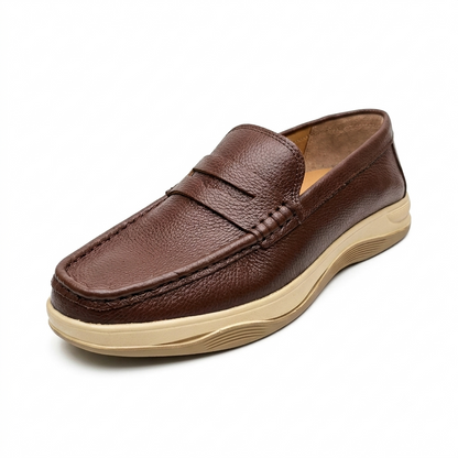 A Grade Quality Leather Casual shoe -M9