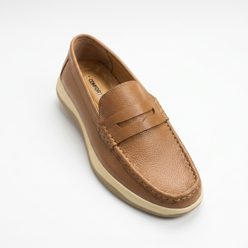A Grade Quality Leather Casual shoe -M8