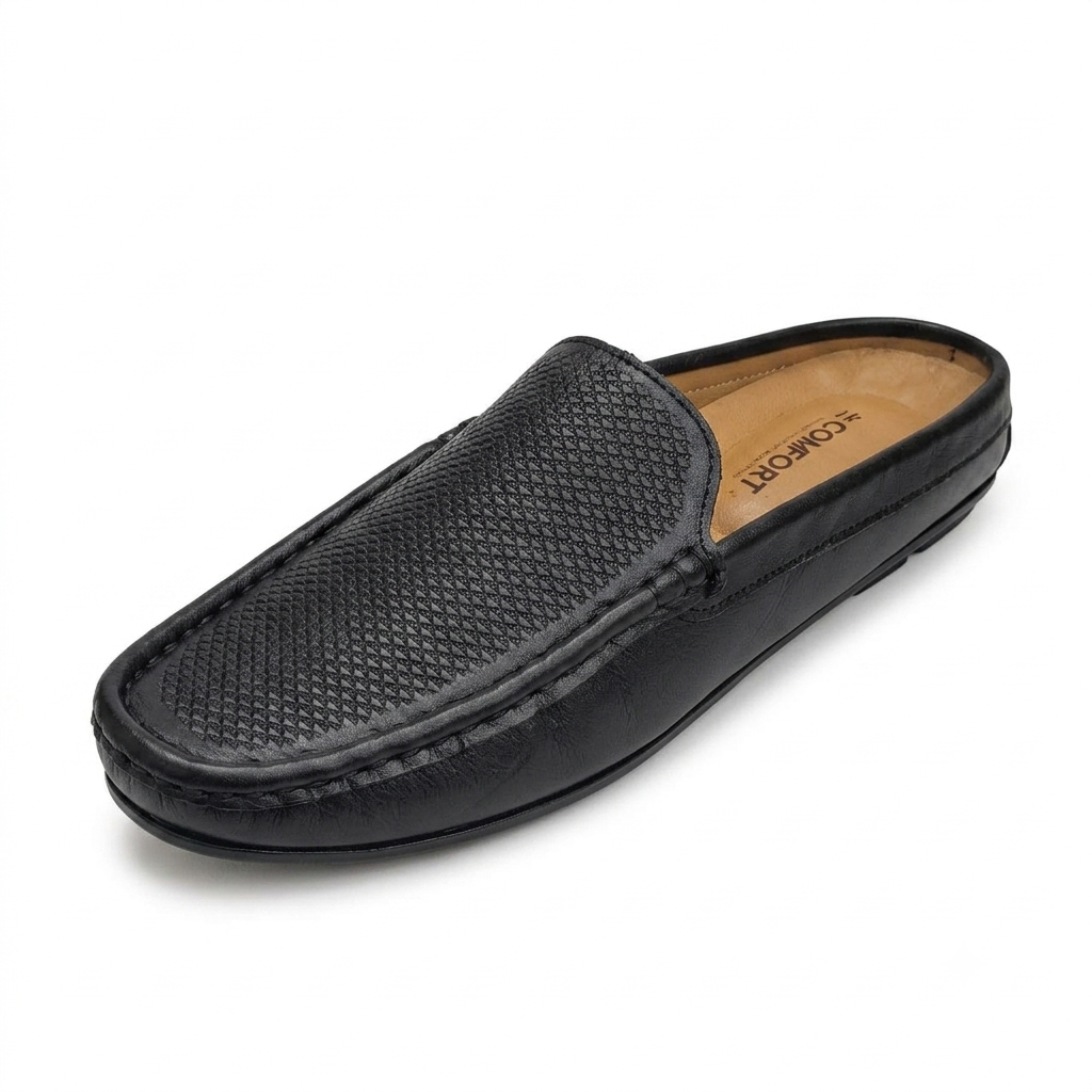 Genuine Leather Half Loafer - H-1