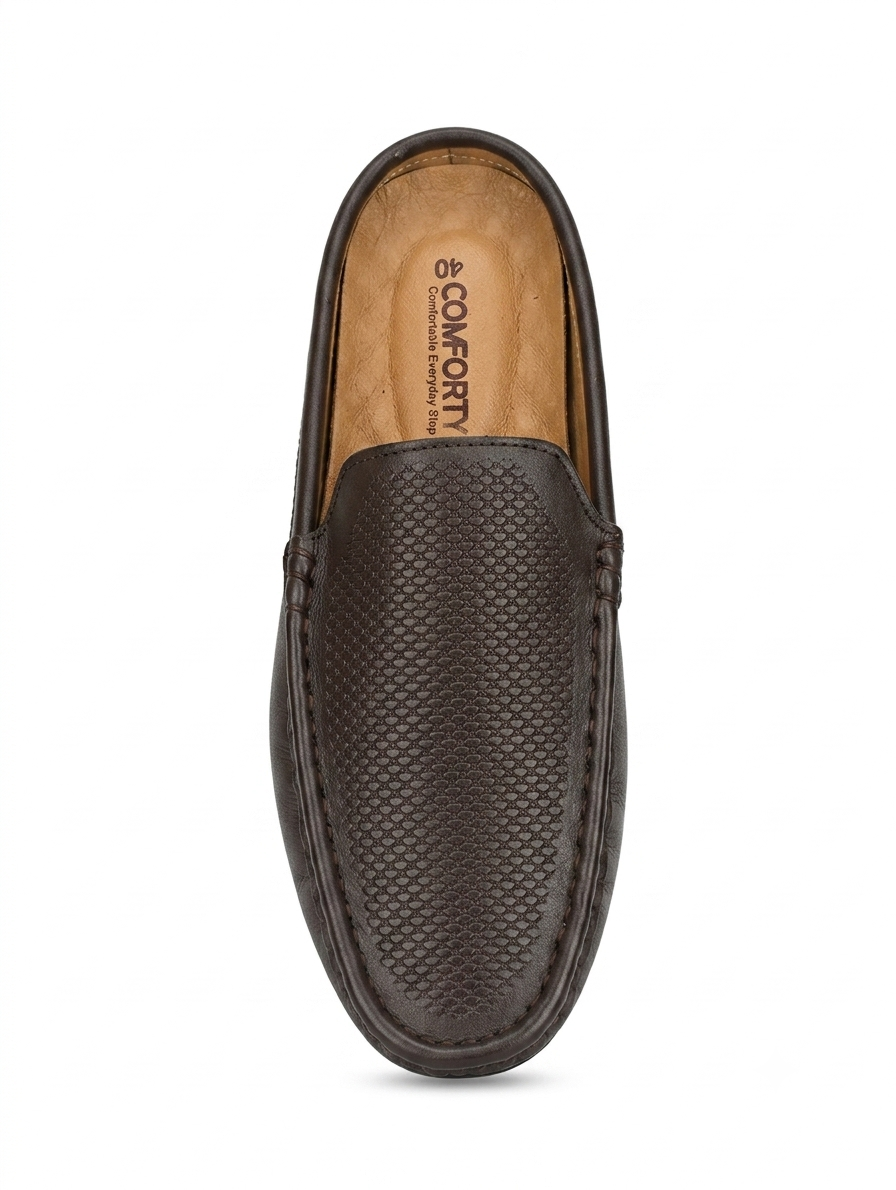 Genuine Leather Half Loafer - H-2
