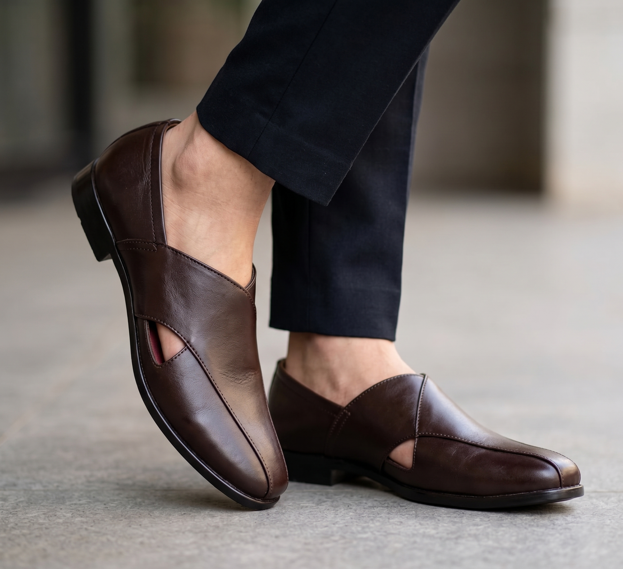 MENS GENUINE  LEATHER CASUAL SHOES-M2