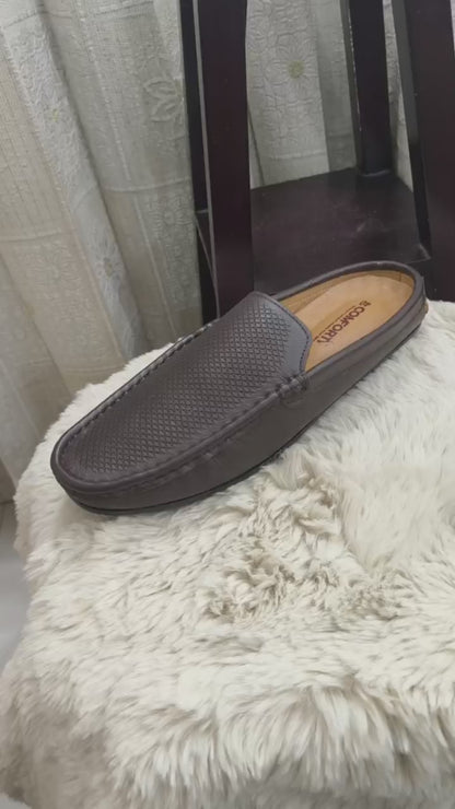 Genuine Leather Half Loafer - H-2